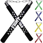 F.A.L. product Nunchucks Rubber Martial Arts Training Nunchucks Nunchakus for Kids Beginner &amp; Adults Practice with Steel Chain