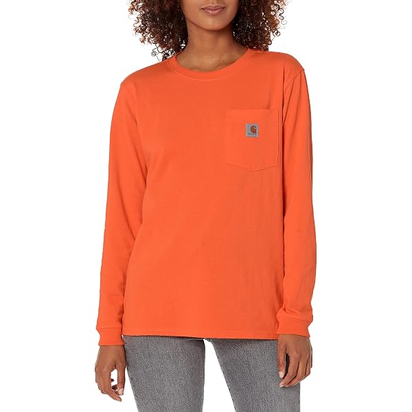 Hurley Women's Solid Perfect Crew Long Sleeve Shirt - Yellow Ochre, Size Medium
