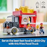 LEGO City Fries Truck 60488 with 2 Minifigures and Kiosk | Food Truck Toy view 2