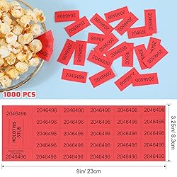Kosiz 1000 Sheets 25 Bid Raffle Ticket Sheets
