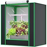 VIVOSUN Small Grow Tent for Aerogarden, Hydroponics Growing System, 20”x14”x21” Highly Reflective Mylar Indoor Grow Tent with