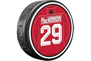 Textured Collectible Hockey Puck | Team Canada Olympics 2026 | Nathan MacKinnon | Jersey
