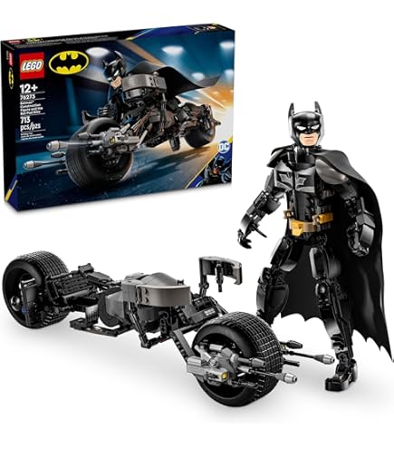 Amazon.com: Lego DC Batman Buildable Batman Figure and Motorcycle