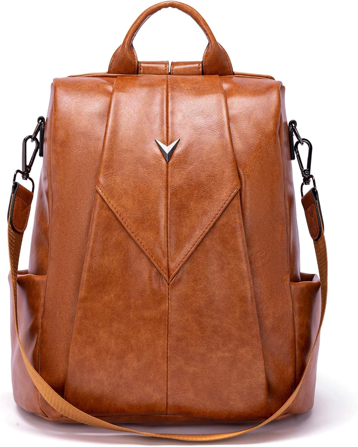 designer backpack purse leather