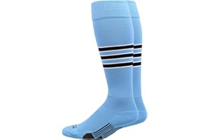 MadSportsStuff Dugout Striped Baseball Socks Softball Youth and Adult for Boys Girls Men Women Over the Calf Length