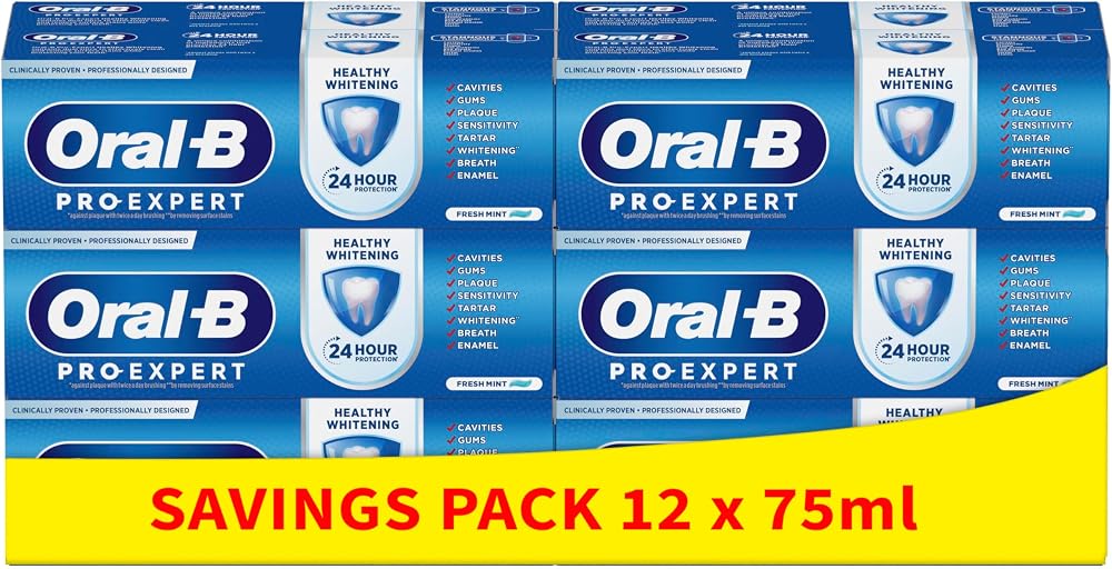 Oral-B Pro-Expert Healthy Whitening Toothpaste 900 ml 12 x 75 ml