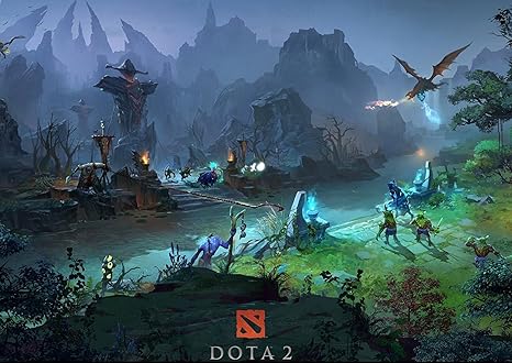 Amazoncom Dota 2 Poster Posters Prints