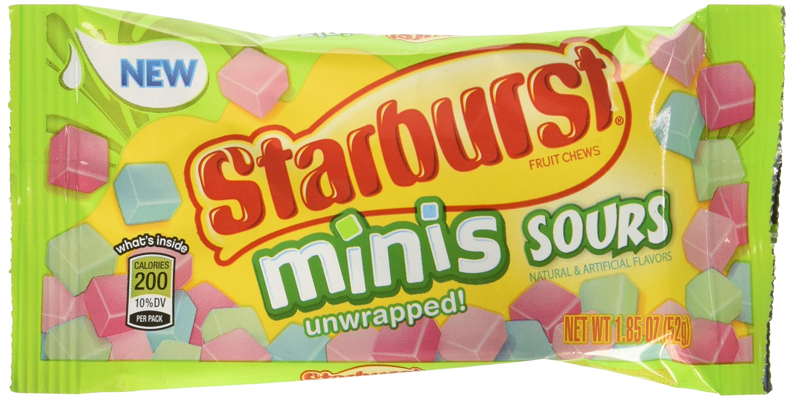 Starburst Minis Sours Candy bag, 8.0 Ounce (Pack of 8