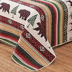 Quilt Set King Size Rustic Bedspread Coverlet King