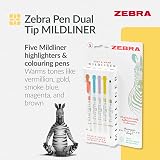 Zebra Pen MILDLINER Dual Tip Highlighters 5 Pack Assorted Colors view 2