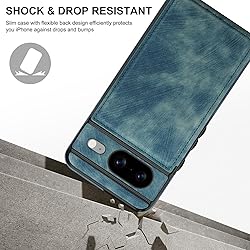 Bizzib for Google Pixel 8 Case Leather Wallet with
