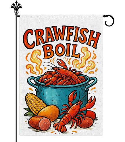 Targa In Metallo Umoristica 30x30 Cm - When Life Gives You Lemons, Boil Some Crawfish - Decorazione Cajun