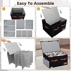 Supowin Shoe Organizer for Closet, Foldable Shoe