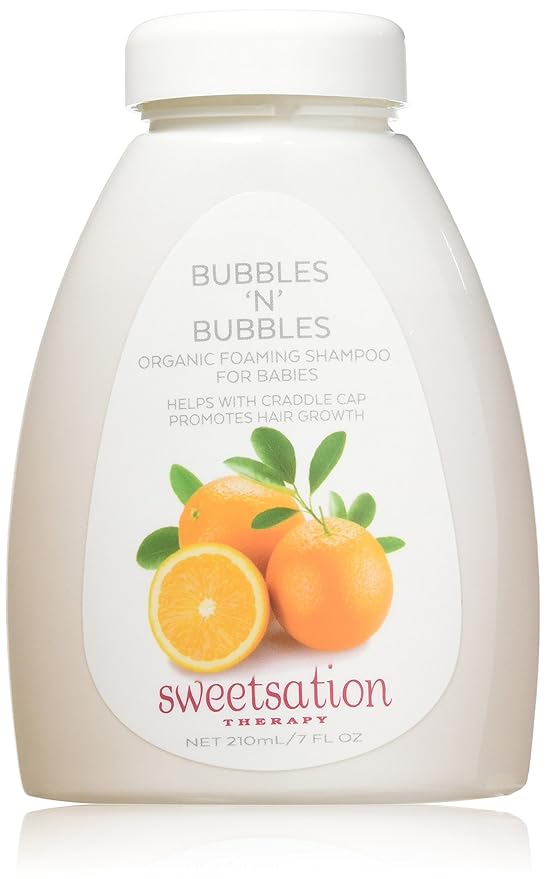 Bubbles'n'Bubbles Organic Foaming Shampoo and Body wash for Babies, 200