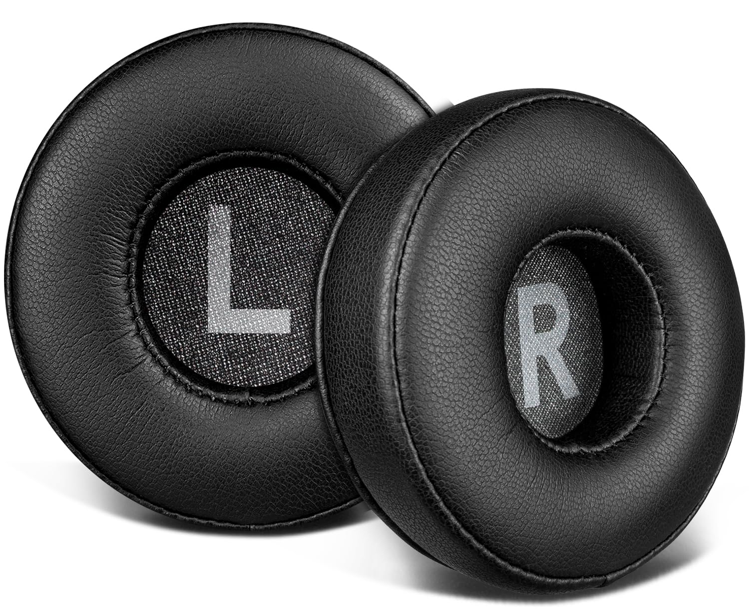 SOULWIT Earpads Replacement for JBL Tune 450BT/Tune 460BT/Tune 500BT/Tune 510BT/Tune 520BT/JR 300BT/JR 310BT/E40BT/Junior 320BT, Ear Pads Cushions with Soft Protein Leather - Black