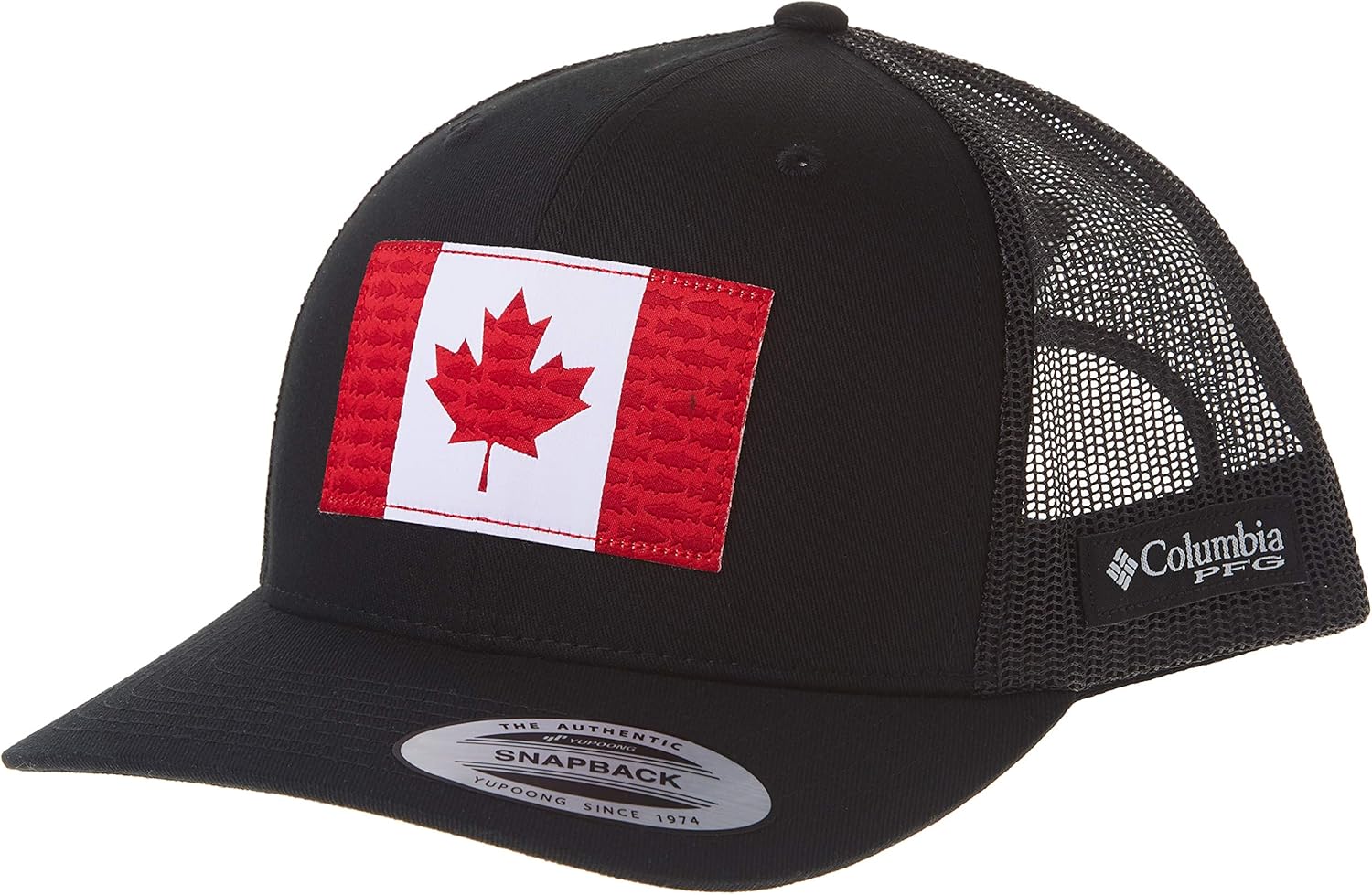 Columbia Unisex PFG Mesh Snap Back Fish Flag Ball Cap, Shark/Fish Flag, One Size: Clothing