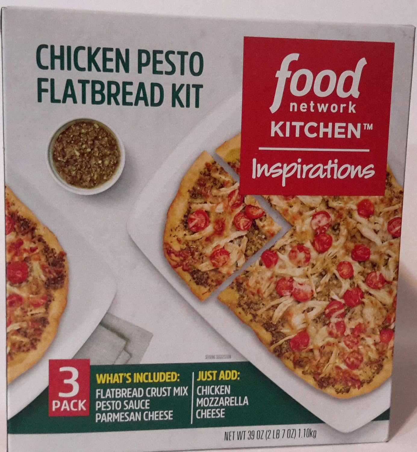 FOOD NETWORK Kitchen Inspirations Chicken Pesto Flatbread Kit - 39 OZ (1.10kg)