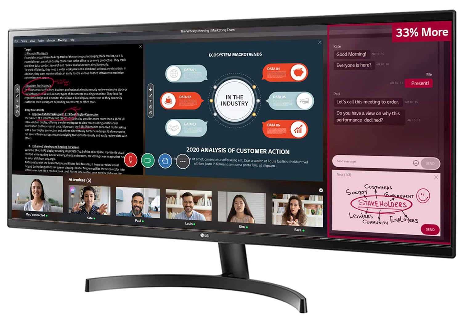 Amazon.in: Buy LG 34-inch UltraWide Monitor, 75 Hz, AMD Freesync, IPS Display with sRGB 99% for Gaming & Design, HDMI x 2-34WK500 (Black) Online at Low Prices in India | LG Reviews