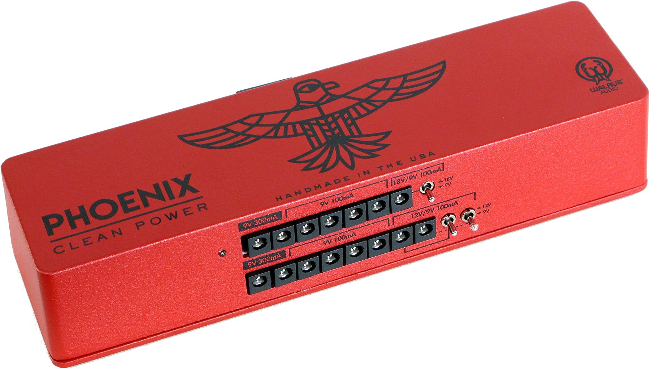Walrus Audio Phoenix 15 120 Volt Output Power Supply, Limited Edition Red