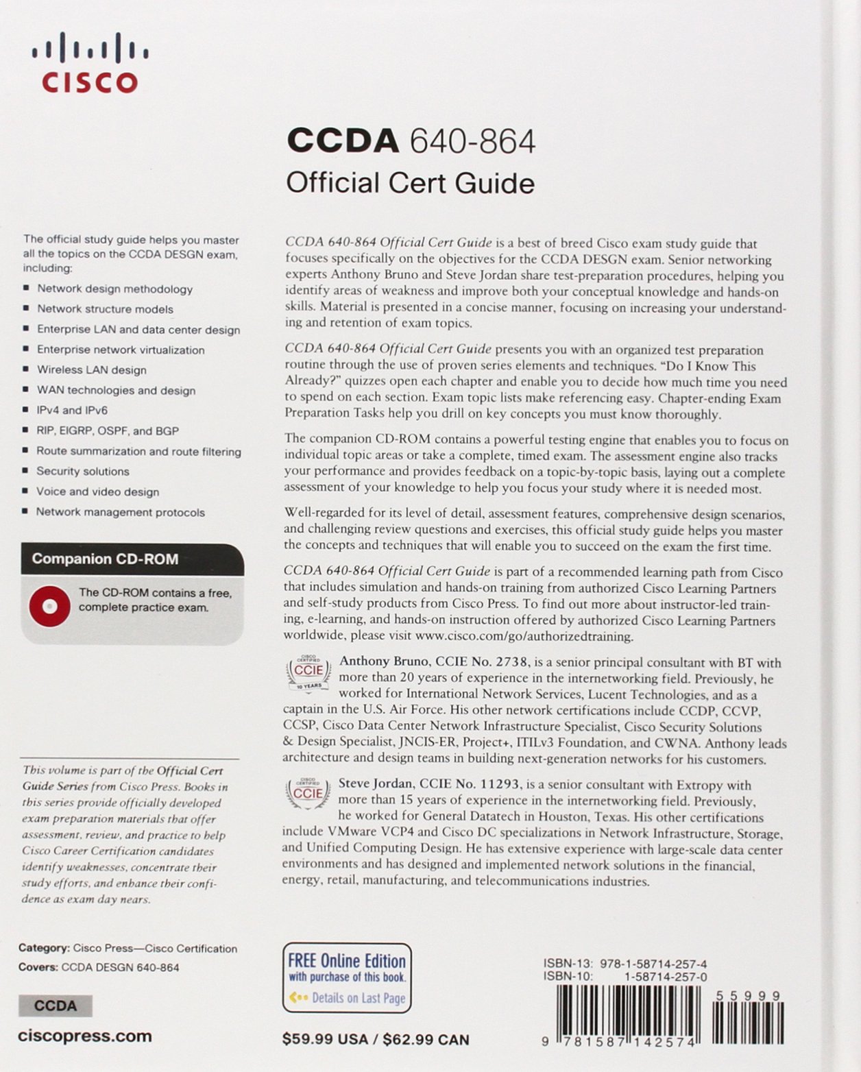 Ccda 640 864 Official Cert Guide Amazon Es Bruno Anthony Jordan Steve Libros En Idiomas Extranjeros