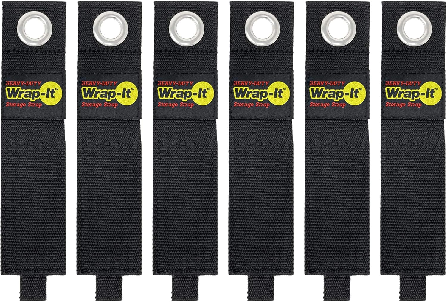 Heavy-Duty Wrap-It Storage Straps, 17-inch (6 Pack) - Hook and Loop Extension Cord Organizer Hanger, Cord Wrap Keeper, Cable Straps for Cords, Hoses, Rope, RV, Boat and Garage Storage and Organization: Home Audio & Theater