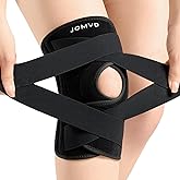 JOMVD Knee Brace for Knee Pain, Meniscus Tear, Adjustable Knee Support with Side Spring Stabilizers for Meniscus Tear, Arthritis, Patella Stability, Knee Pain Relief, Women and Men, Medium