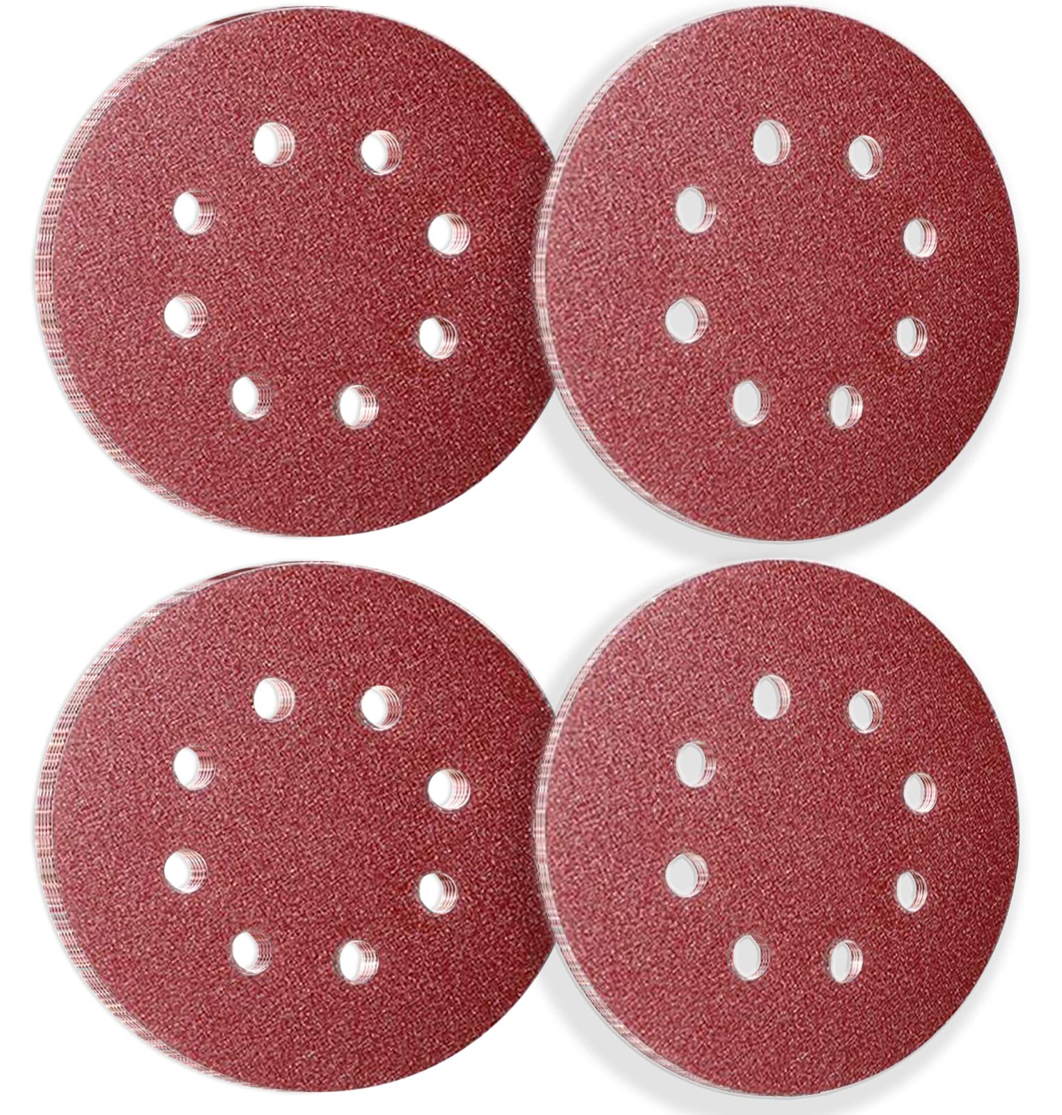50Pcs 125mm 8 Holes Sanding Discs Pads Sanding