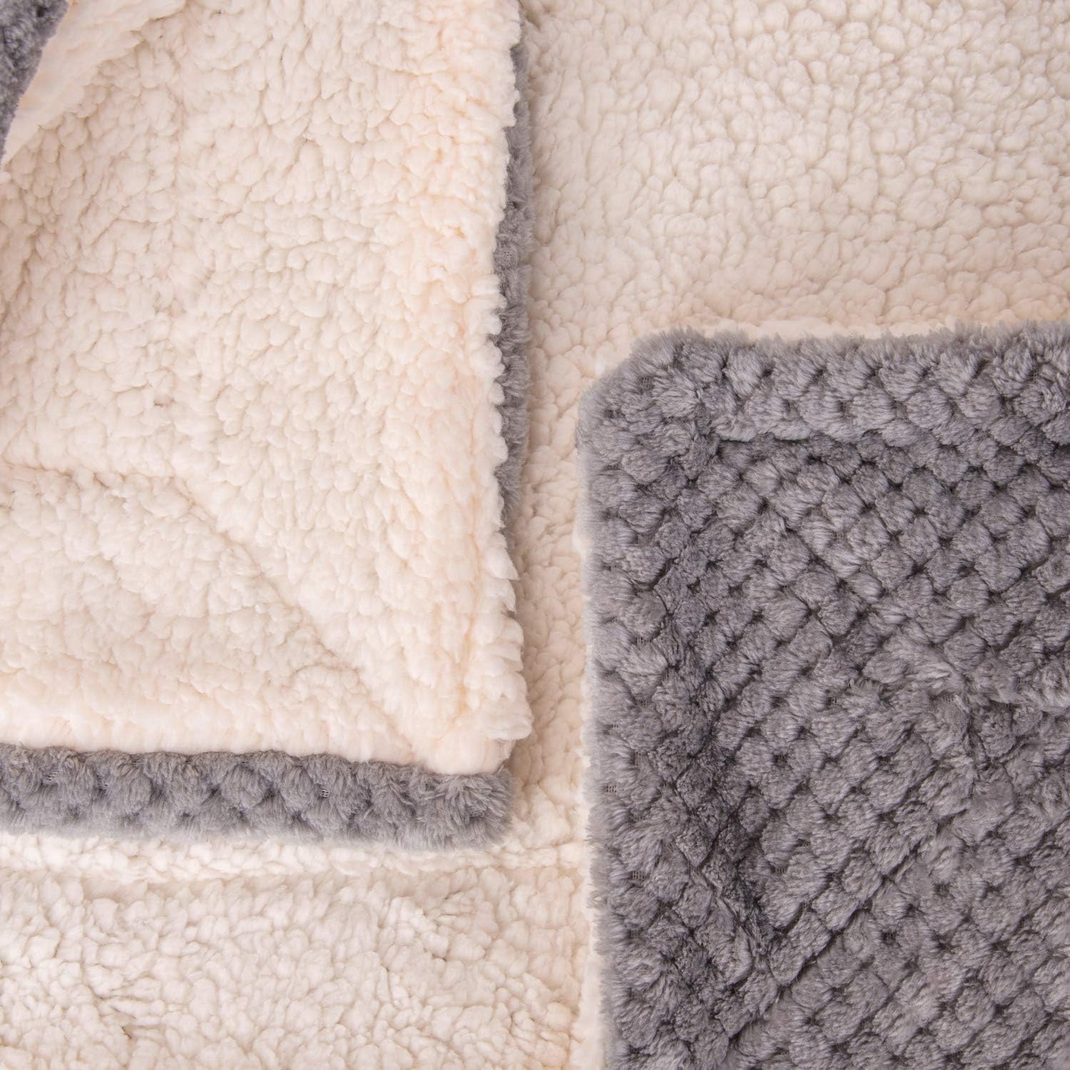 Fuzzy Dog Blanket or Cat Blanket or Pet Blanket, Warm and Soft, Plush Fleece Receiving Blankets for Dog Bed and Cat Bed , Couch, Sofa, Travel and Outdoor, Camping (Blanket (32" x 40"), DW-Flint Gray): Kitchen & Dining