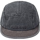 CLAPE Short Brim Hat 5 Panel Baseball Cap Unisex Washed Cotton Dad Hat Flat Bill Baseball Cap Street Causal Umpire Cap