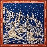 GT BANDANA 22"x22" Camping Cotton Bandana Multi-Purpose Headbands