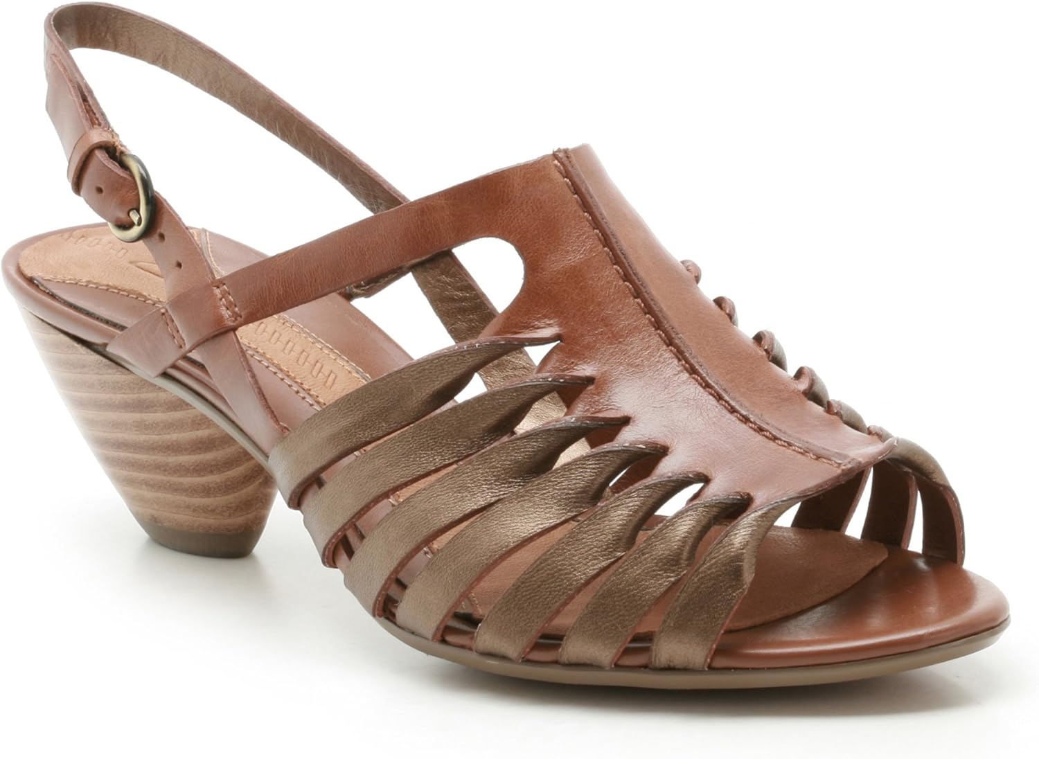clarks ladies leather sandals