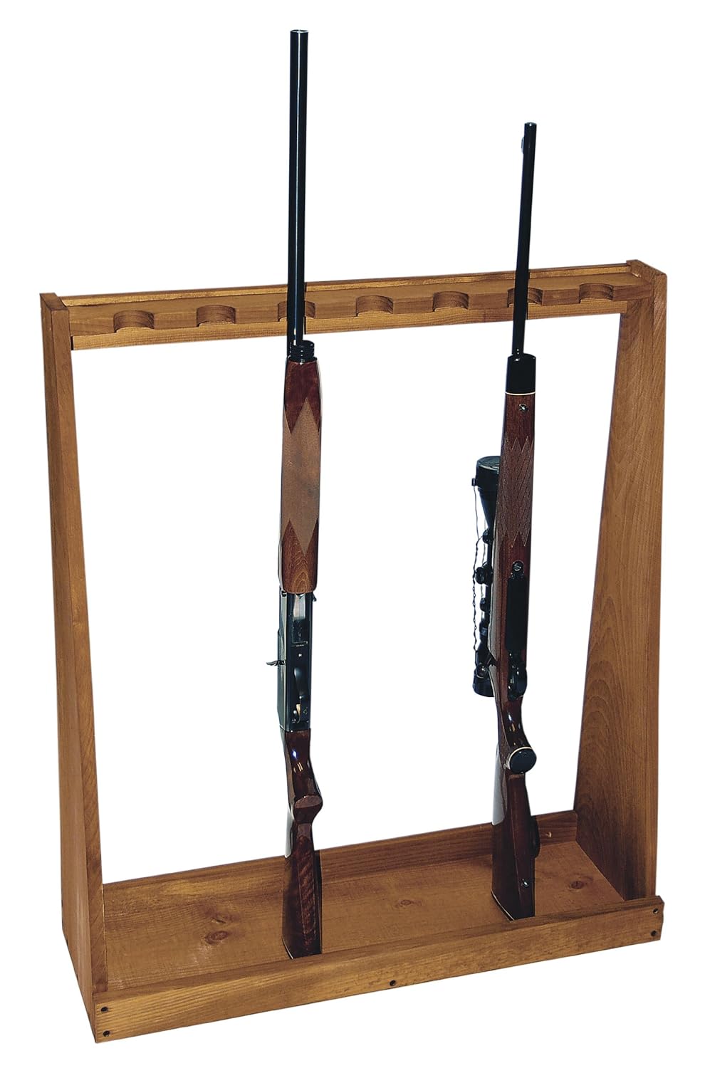 Air Rifle Gun Rack For 3 Guns With Bottom Shelf Free Standing Or