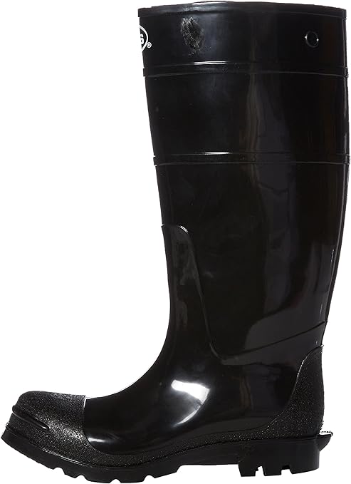 rubber black boots