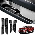 Mabett Door Side Storage Tray for Ford Maverick 2025 2024 2023 2022 Accessories,TPE Front and Rear Doors Storage Insert Organ