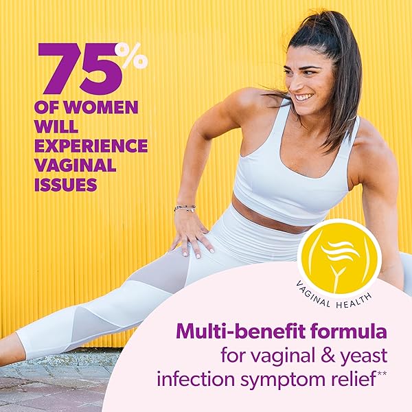 AZO YEAST PLUS DUAL RELIEF HOMEOPATHIC MEDICINE | YEAST INFECTION SYMPTOM RELIEF: ITCHING & BURNING | VAGINAL SYMPTOM RELIEF: OCCASIONAL ODOR & DISCHARGE | #1 MOST TRUSTED BRAND | 2 PACK (60CTX2)