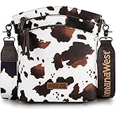 Montana West Multi Zip Pocket Large Crossbody Bag With Guitar Strap