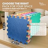 Yum Yum's 9 Pack Multi Colour Baby Play Mat 29x29cm EVA Foam Interlocking view 4