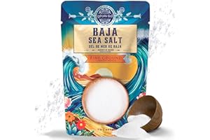 Grownd Baja Gold Sea Salt, 1lb of Fine Ground Unrefined Organic Baja Salt, Rich in Vitamins and Over 60 Trace Minerals, No Ad