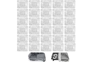 30Pcs Disposable Paint Tray Liners, Heavy Paint Roller Tray Liner for House Painting Improvement DIY Projects, Clear Plastic 