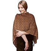 TINKUY PERU Alpaca Wool Shawl Wrap – Handwoven Peruvian Pashmina Ruana – 61"x22" – Lightweight, Soft & Warm