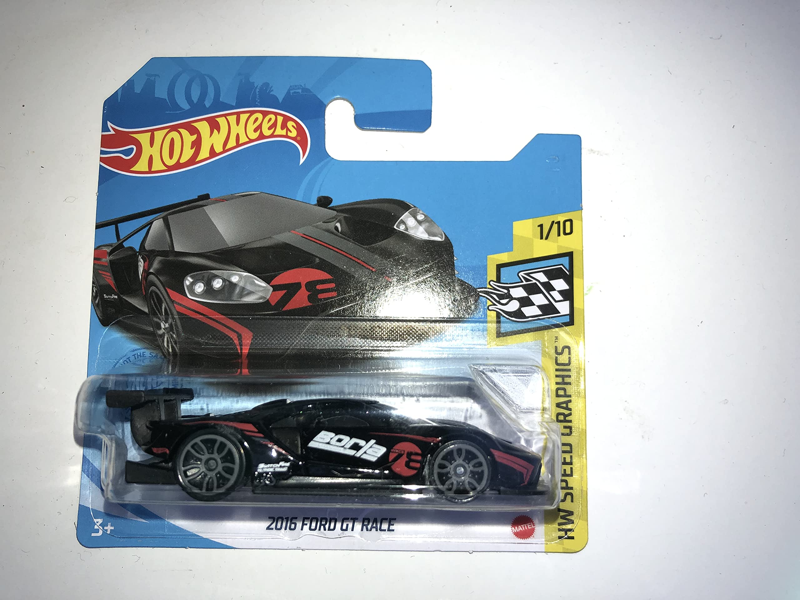 Hot Wheels 2016 Ford GT Race Metallic Black 2021 67/250 (Short Card)