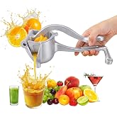 Juicer, Fresh Fruit Juice Extractor Aluminum Alloy, Juice Squeezer Handheld, manual juicer, Easy to Clean with 0.6L Capacity, Heavy Duty Single Press Lemon Squeezer for Lemon, Orange, Grape
