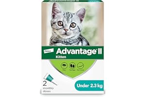 Advantage II Flea Treatment for Kittens weighing less than 2.3 kg (less than 5 lbs.) - 2 doses