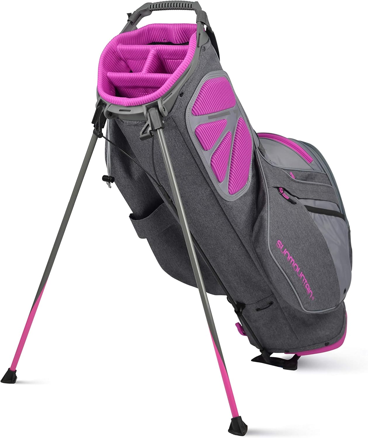 Sun Mountain 2021 Women's 4.5LS 14-Way Golf Stand Bag (Carbon-Cadet-Fuschia) : Sports & Outdoors