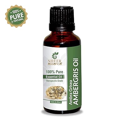 Ambergris Oil 100% Pure Natural Perfumery Fragrance Undiluted Uncut Therapeutic Grade Oil 0.16 Fl.Oz