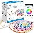 Tapo TP-Link RGBWIC Smart LED Light Strip 16.4Ft, 1000 Lumens, 16M Dimmable Colors, 50 Color Zones, Works w/Apple HomeKit/Alexa/Google Home, Sync-to-Sound, IP44 PU Coating, Trimmable L930-5
