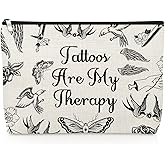 Gevody Tattoo Artist Gifts for Women Tattoo Lover Makeup Bag Thank You Gifts for Her Tattooist Coworker Best Friend Tattooing Cosmetic Bag Christmas Birthday Present for Tattooer Travel Zipper Pouch