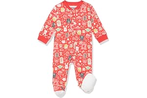 Amazon Essentials Disney | Marvel | Star Wars Unisex Babies' and Toddlers' Snug-Fit Cotton Footed Pajamas, Multipacks