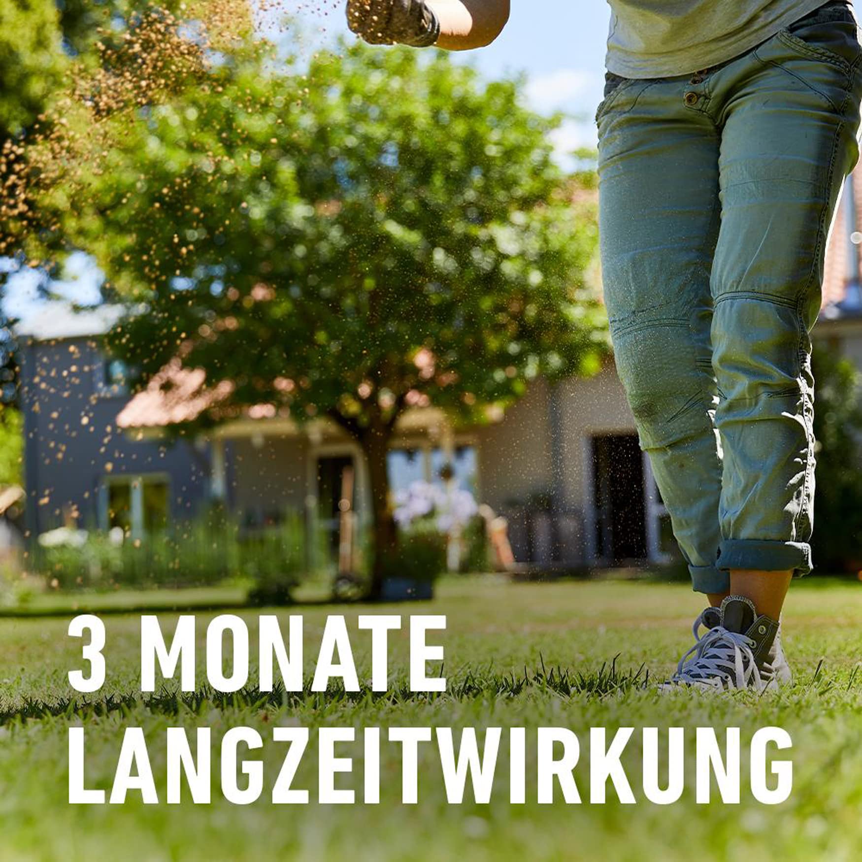 COMPO Rasendünger gegen Unkraut + Moos Komplett-Pflege Rasendünger mit Unkrautvernichter, Moosvernichter, 3 Monate Langzeitwirkung 9 kg, für 300m² 4
