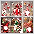 Funnlot Christmas Window Decals - 316PCS Set, 8 Sheets, Stickers & Clings for Glass Windows